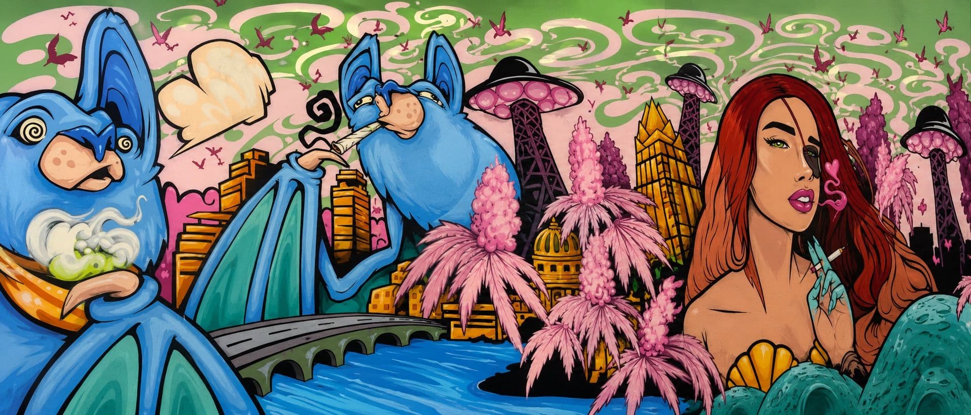Cheba Hut mural