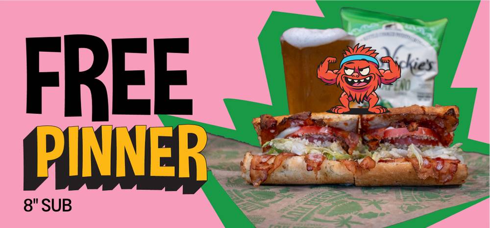 Free Pinner 8" Sub