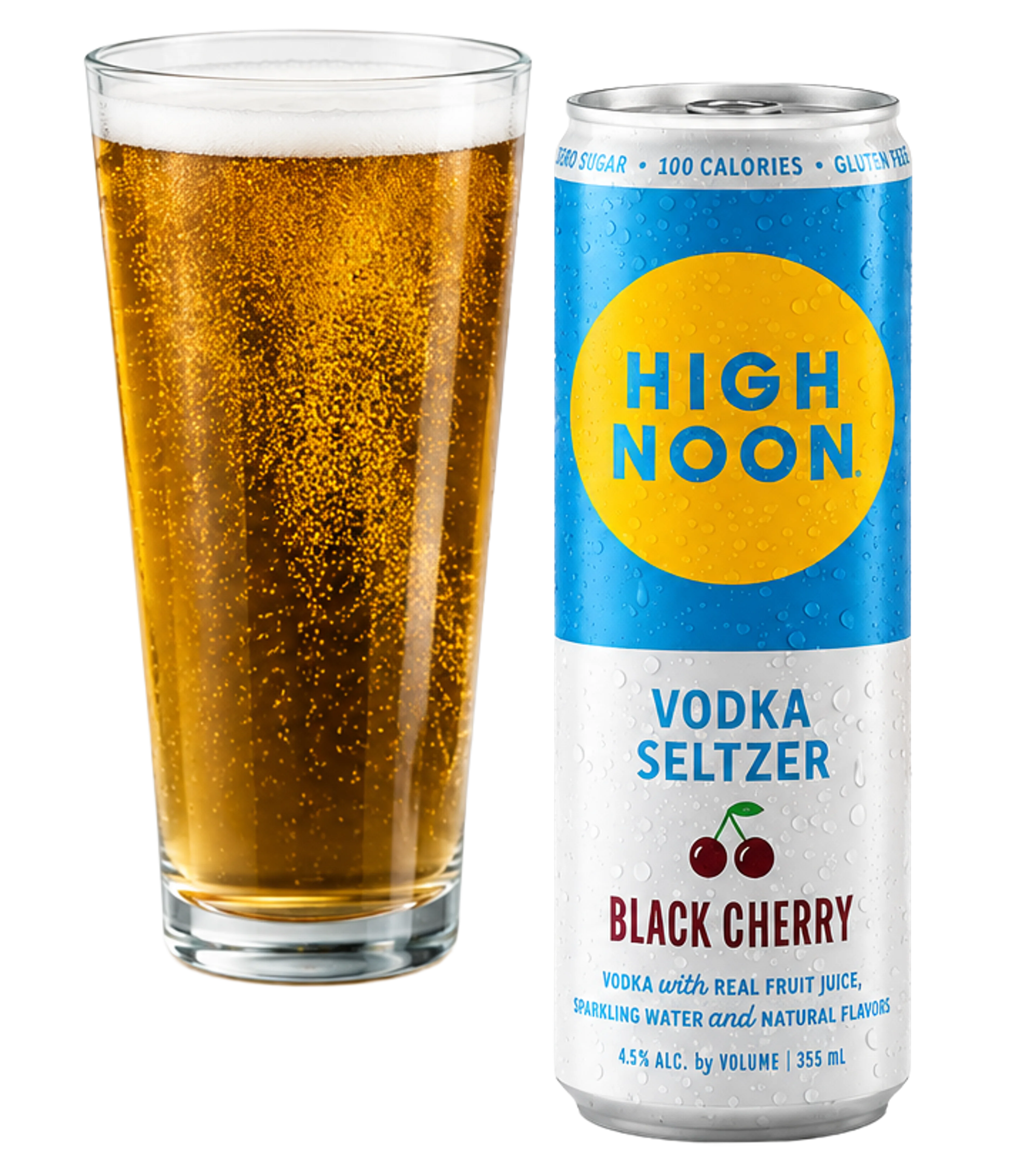 Beer and a High Noon black cherry vodka seltzer