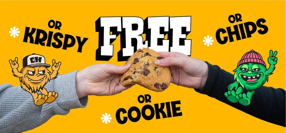 Free Cookie or Krispy or Chips