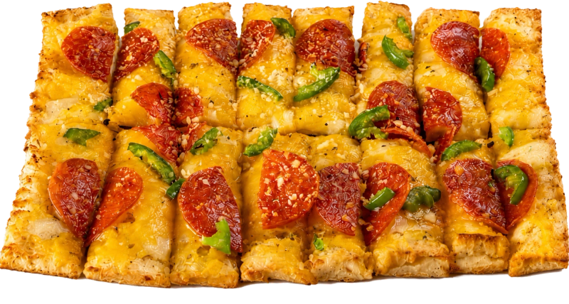 Signature garlic herb bread, garlic butter, cheddar, provolone, jalapeño, pepperoni & shake. Served with jalapeño cream cheese & spicy ranch
